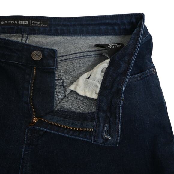 Big Star 1974 Women's 31 Long Delight Mid Rise Flare Jeans - Picture 8 of 11